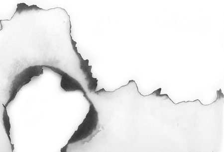 paper with charred edgesの写真素材