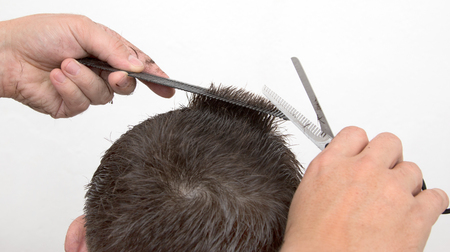 haircutの写真素材