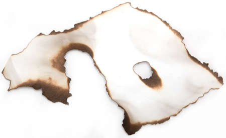 paper with charred edgesの写真素材