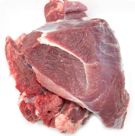 fresh meat on a white backgroundの写真素材