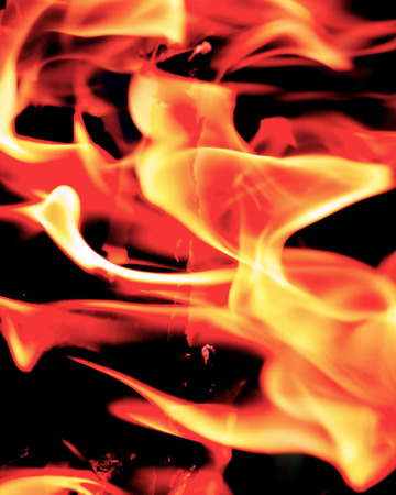 fire flames on a black background