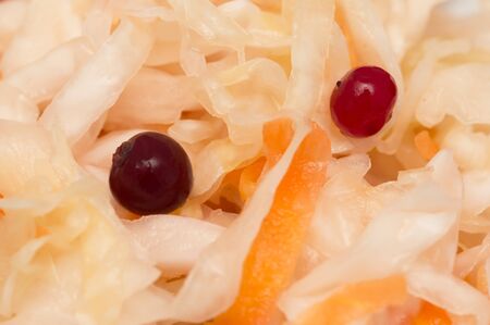 sauerkraut with cranberriesの写真素材