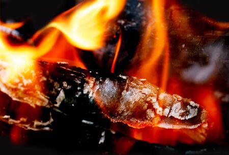 Fire on coals