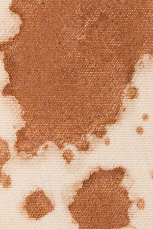 coffee stain on a white materialの写真素材