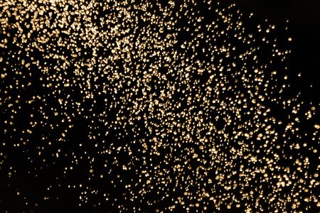 spray water on a black backgroundの写真素材