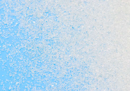 sugar on a blue backgroundの写真素材