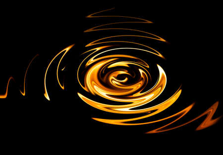 fire as an abstraction on a black backgroundの写真素材