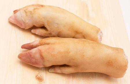 fresh pork legsの写真素材