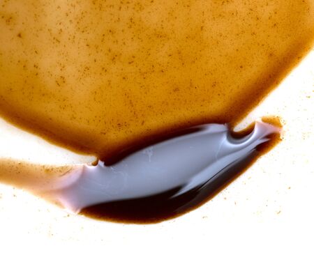 coffee stains on a white backgroundの写真素材