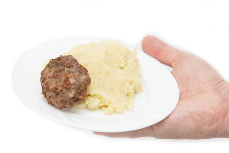 cutlets and mashed potatoes