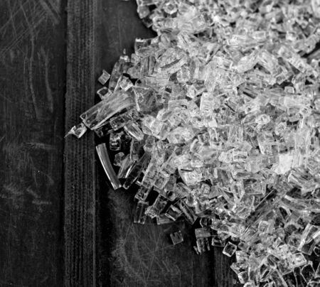 small pieces of glassの写真素材
