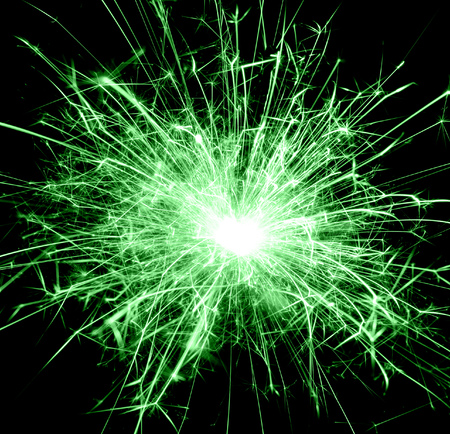 sparks from fireの写真素材