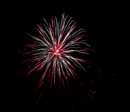fireworks on a black background