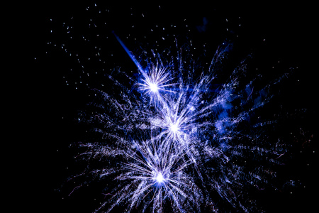 fireworks on a black background