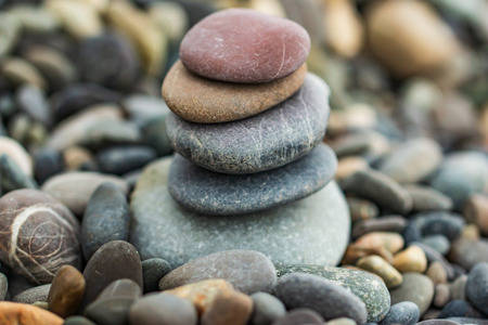 different stones as backgroundの写真素材