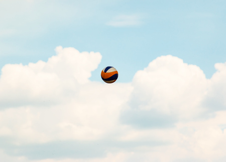 ball in flightの写真素材