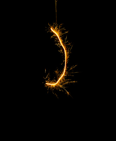 fire sparks on a black background