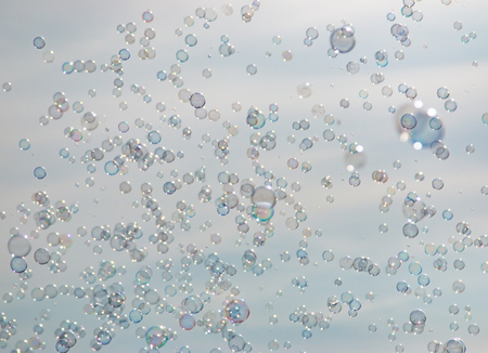 soap bubbles as a backgroundの写真素材
