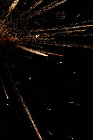fireworks lights on black background