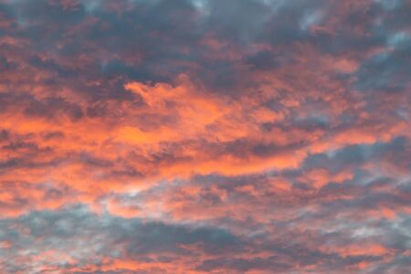 sky at sunset as background