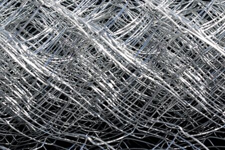 metal mesh on a black background
