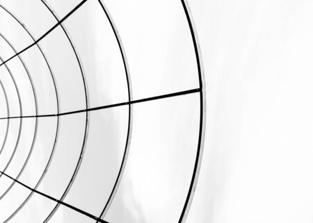 metal pipes on a light backgroundの写真素材