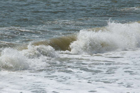 seething sea waves as background