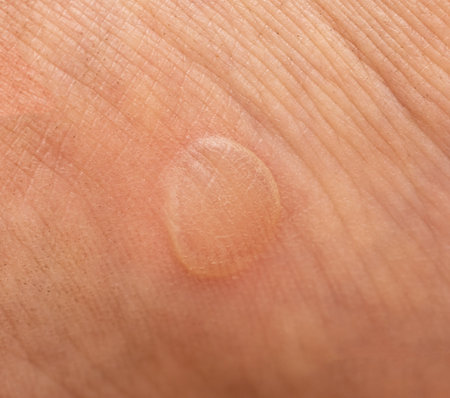 calluses on the skin of the feet as a background