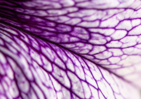 white flower with purple veins as a background