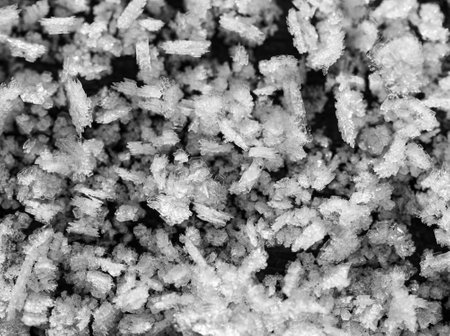 white transparent ice crystals as background