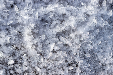 transparent ice crystals as background