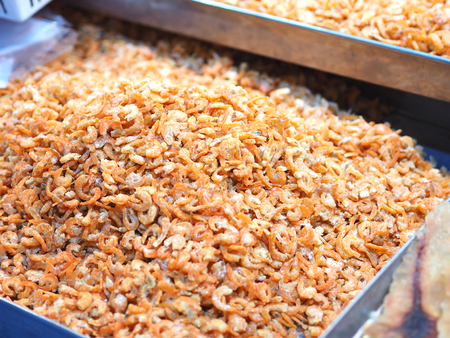Salted small dried shrimp, Thai food ingredientの写真素材