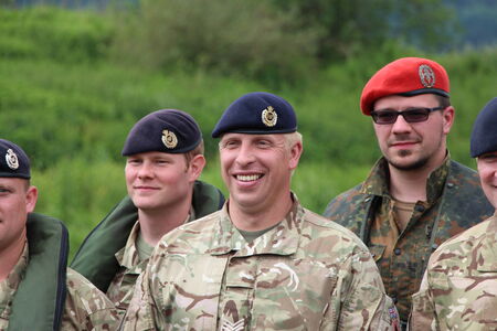 Military of the German and British troops in to environmentのeditorial素材