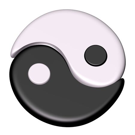 Yin Yang symbol of Taoの写真素材