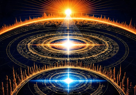 Futuristic technology background, 3d rendering, computer digital drawing.の素材