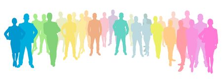 Business People Group in different colorsの写真素材