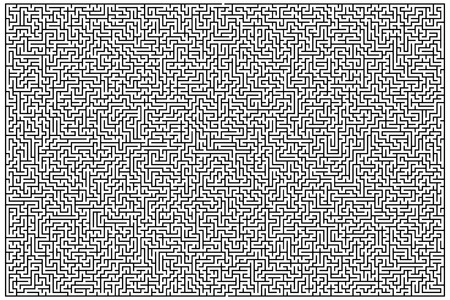 Complex maze puzzle game for leisure time with very high level of difficultyのイラスト素材