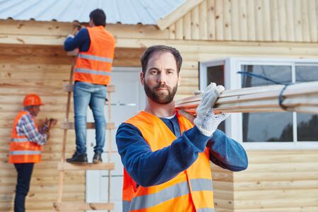 New building built by carpenters in cooperation with craftsman