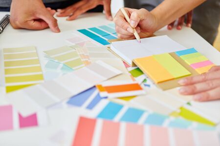 Creative brainstorming with notepad for start-up business plan