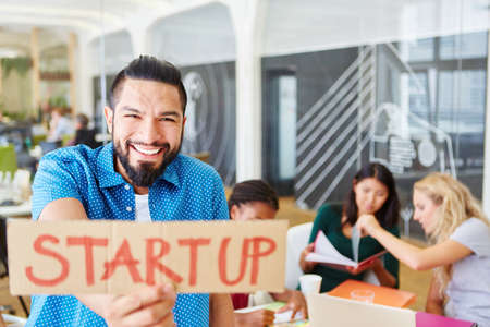 Start-up seminar team in the office in business workshopの写真素材