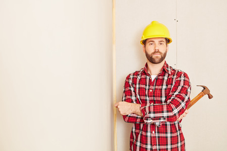 Carpenter with competence as profession add