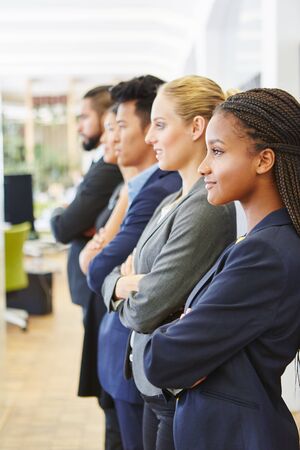 Young woman as student during trainee in consulting agency