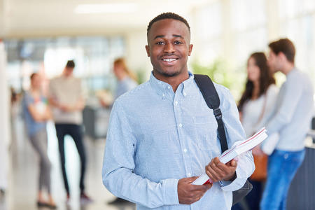 Young african studentin college or university studiesの写真素材