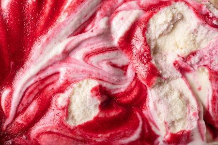 Texture of vanilla with forest fruit variegato from aboveの写真素材