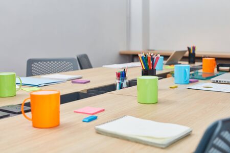 Multiple jobs in a large office as a creative coworking space