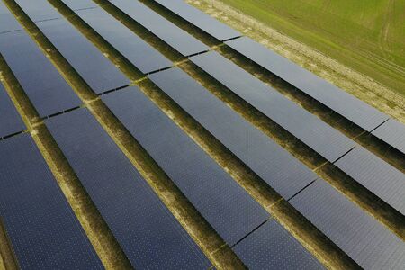Large solar system for solar energy from above in summer
