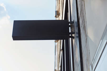 Office Company Sign Design Mock-Up Template on a Building in the City