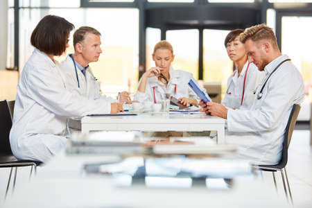 Medical team in a meeting to plan and organize cooperationの写真素材