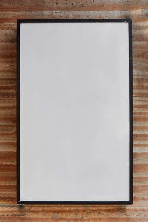 Modern white menu mock-up for restaurant or cafe