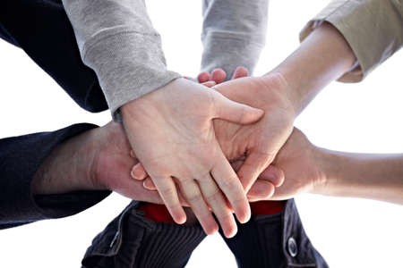 Many hands promise to work together